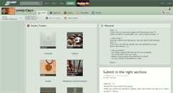 Desktop Screenshot of lovely-clay.deviantart.com