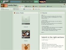 Tablet Screenshot of lovely-clay.deviantart.com