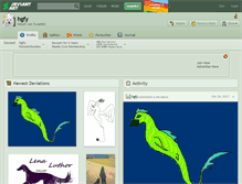Tablet Screenshot of hgfy.deviantart.com