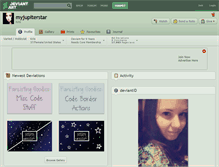 Tablet Screenshot of myjupiterstar.deviantart.com