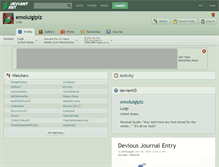 Tablet Screenshot of emoluigiplz.deviantart.com