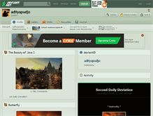 Tablet Screenshot of adityapudjo.deviantart.com