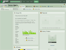 Tablet Screenshot of homewidget.deviantart.com
