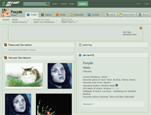 Tablet Screenshot of foxyde.deviantart.com