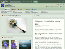 Tablet Screenshot of lady-blue.deviantart.com