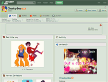 Tablet Screenshot of cheeky-bee.deviantart.com