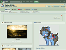 Tablet Screenshot of captainbritish.deviantart.com