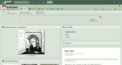 Desktop Screenshot of brokennails.deviantart.com