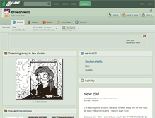 Tablet Screenshot of brokennails.deviantart.com