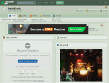 Tablet Screenshot of fetisherotic.deviantart.com