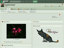 Tablet Screenshot of cheshire-fox65.deviantart.com