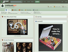 Tablet Screenshot of crokittycats.deviantart.com