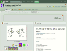Tablet Screenshot of kingdomheartswolfie9.deviantart.com