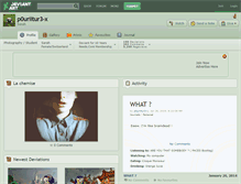Tablet Screenshot of p0uriitur3-x.deviantart.com