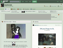 Tablet Screenshot of malefor666.deviantart.com