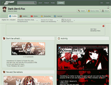 Tablet Screenshot of dark-devil-fox.deviantart.com