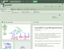 Tablet Screenshot of corax2009.deviantart.com