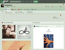Tablet Screenshot of designburn.deviantart.com