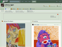 Tablet Screenshot of anthony-aggro.deviantart.com