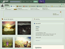 Tablet Screenshot of millita.deviantart.com