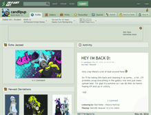 Tablet Screenshot of candiipup.deviantart.com
