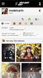 Mobile Screenshot of modelcarin.deviantart.com