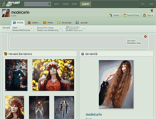 Tablet Screenshot of modelcarin.deviantart.com