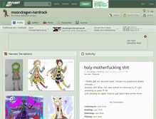 Tablet Screenshot of moondragon-hardrock.deviantart.com