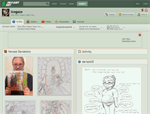 Tablet Screenshot of icegaze.deviantart.com