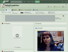 Tablet Screenshot of fallingthroughglass.deviantart.com