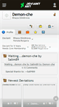 Mobile Screenshot of demon-che.deviantart.com
