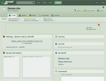 Tablet Screenshot of demon-che.deviantart.com