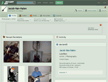 Tablet Screenshot of jacob-van-halen.deviantart.com