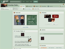 Tablet Screenshot of crowley-club.deviantart.com