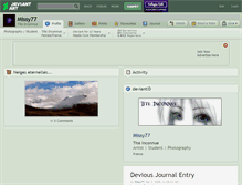 Tablet Screenshot of missy77.deviantart.com
