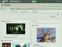 Tablet Screenshot of brianpow.deviantart.com