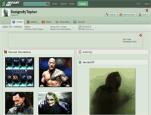 Tablet Screenshot of designsbytopher.deviantart.com