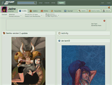 Tablet Screenshot of jazine.deviantart.com