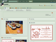 Tablet Screenshot of naokiki.deviantart.com