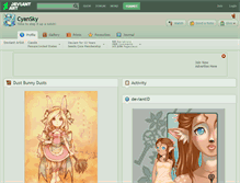 Tablet Screenshot of cyansky.deviantart.com