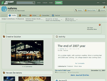 Tablet Screenshot of nuforms.deviantart.com
