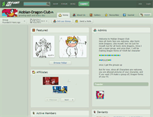 Tablet Screenshot of mobian-dragon-club.deviantart.com