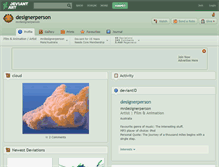 Tablet Screenshot of designerperson.deviantart.com