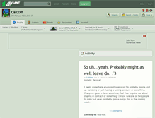 Tablet Screenshot of cal00m.deviantart.com