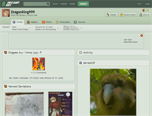 Tablet Screenshot of dragonking999.deviantart.com