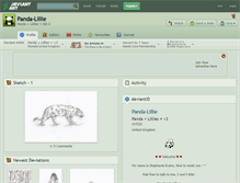 Tablet Screenshot of panda-lillie.deviantart.com