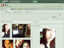 Tablet Screenshot of isaso.deviantart.com