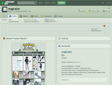 Tablet Screenshot of magicalxo.deviantart.com