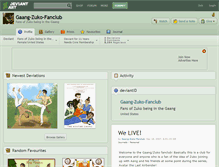 Tablet Screenshot of gaang-zuko-fanclub.deviantart.com