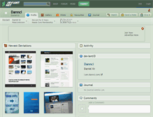 Tablet Screenshot of dannci.deviantart.com